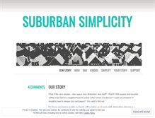 Tablet Screenshot of livingsimplyinthesuburbs.wordpress.com