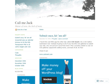 Tablet Screenshot of callmejack.wordpress.com