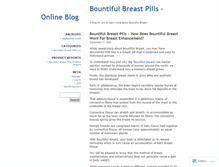 Tablet Screenshot of bountifulbreastpills.wordpress.com