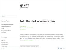 Tablet Screenshot of galettedotme.wordpress.com