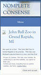 Mobile Screenshot of nompleteconsense.wordpress.com