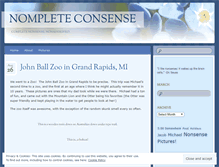 Tablet Screenshot of nompleteconsense.wordpress.com