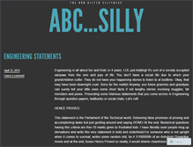 Tablet Screenshot of abcsilly.wordpress.com