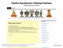 Tablet Screenshot of geethavasudevan.wordpress.com