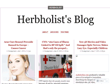 Tablet Screenshot of herbholist.wordpress.com