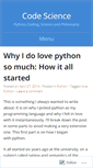 Mobile Screenshot of codescience.wordpress.com