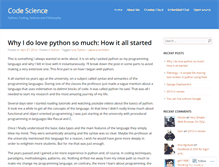 Tablet Screenshot of codescience.wordpress.com