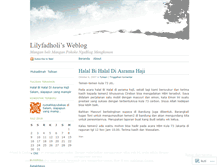 Tablet Screenshot of lilyfadholi.wordpress.com