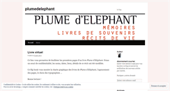 Desktop Screenshot of plumedelephant.wordpress.com