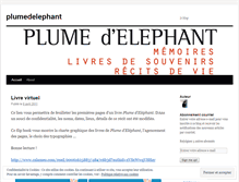 Tablet Screenshot of plumedelephant.wordpress.com