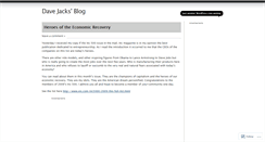 Desktop Screenshot of davejacks.wordpress.com