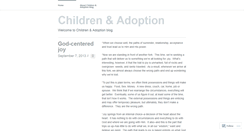 Desktop Screenshot of childrenandadoption.wordpress.com