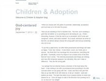 Tablet Screenshot of childrenandadoption.wordpress.com