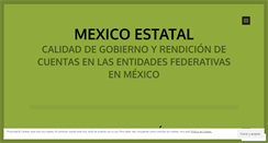 Desktop Screenshot of mexicoestatal.wordpress.com