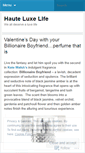Mobile Screenshot of hauteluxelife.wordpress.com