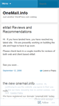 Mobile Screenshot of onemailinfo.wordpress.com