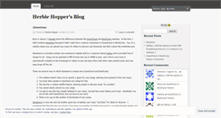 Desktop Screenshot of herbiehopper.wordpress.com