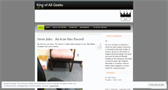 Desktop Screenshot of kingofallgeeks.wordpress.com