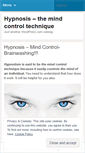 Mobile Screenshot of principleofhypnosis.wordpress.com