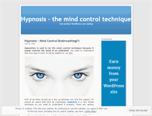 Tablet Screenshot of principleofhypnosis.wordpress.com