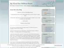 Tablet Screenshot of myfirstonemillionpesos.wordpress.com