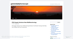 Desktop Screenshot of geminidailyhoroscope.wordpress.com