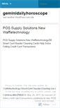 Mobile Screenshot of geminidailyhoroscope.wordpress.com