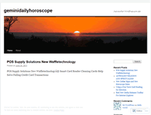 Tablet Screenshot of geminidailyhoroscope.wordpress.com