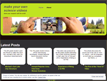 Tablet Screenshot of makeyourownsciencevideos.wordpress.com