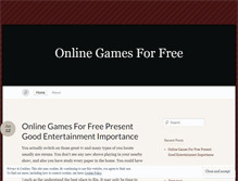 Tablet Screenshot of onlinegamesforfree7.wordpress.com