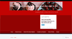 Desktop Screenshot of apocalypsebakery.wordpress.com