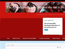 Tablet Screenshot of apocalypsebakery.wordpress.com