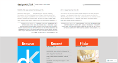 Desktop Screenshot of designkultur.wordpress.com