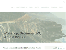Tablet Screenshot of bigsurwriting.wordpress.com