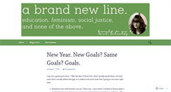 Desktop Screenshot of abrandnewline.wordpress.com