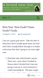 Mobile Screenshot of abrandnewline.wordpress.com