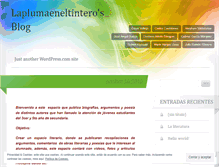 Tablet Screenshot of laplumaeneltintero.wordpress.com