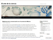 Tablet Screenshot of elartedelaciencia.wordpress.com