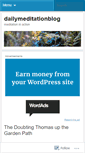 Mobile Screenshot of dailymeditationblog.wordpress.com