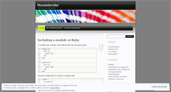 Desktop Screenshot of mousebender.wordpress.com