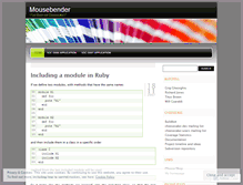 Tablet Screenshot of mousebender.wordpress.com