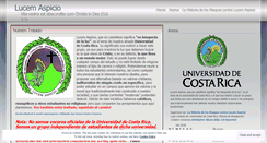 Desktop Screenshot of lucemaspiciocostarica.wordpress.com