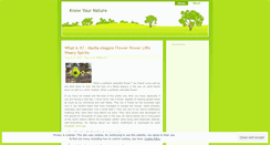 Desktop Screenshot of knowyournature.wordpress.com