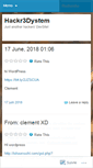 Mobile Screenshot of hackred.wordpress.com