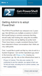 Mobile Screenshot of getpowershell.wordpress.com