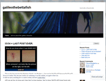 Tablet Screenshot of galileothebettafish.wordpress.com