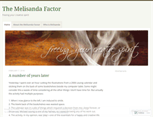 Tablet Screenshot of melisanda.wordpress.com