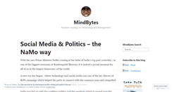 Desktop Screenshot of mindbytes.wordpress.com