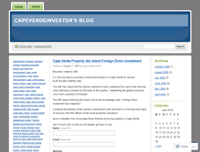 Tablet Screenshot of capeverdeinvestor.wordpress.com