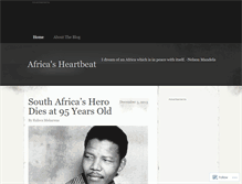 Tablet Screenshot of africasheartbeat.wordpress.com